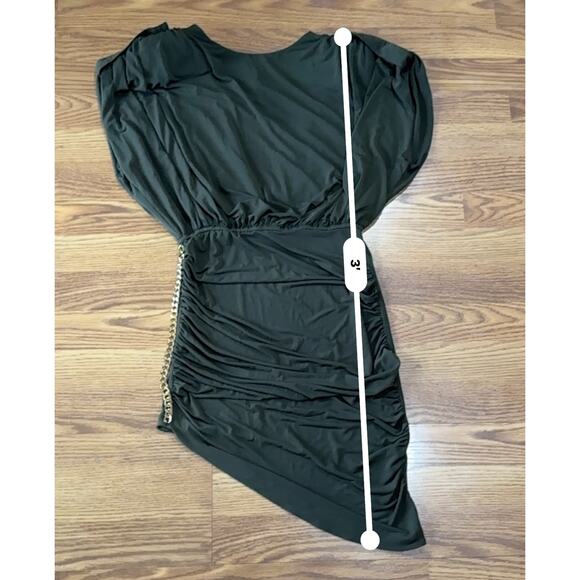 retrofête green bodycon Chessie Mini Evening party dress size  L - Picture 6 of 15